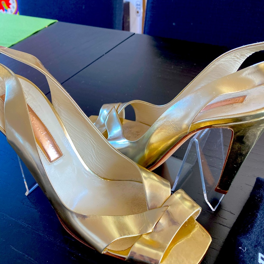 COPY - Gold Rupert Sanderson Heels
